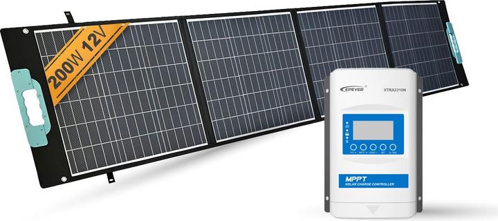Enjoy solar Panneau solaire pliable Gaia - 200W/12V Set (100 W, 5.80 kg)