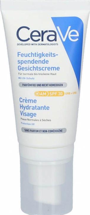 Produktbild CeraVe Feuchtigkeitsspendende Gesichtscreme SPF30, 52 ml (52 ml, SPF 30)