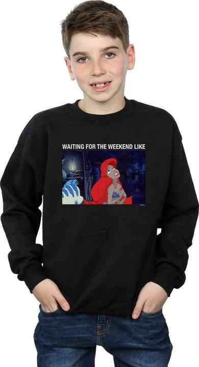 Actual product image Disney Boys The Little Mermaid Waiting For The Weekend Sweatshirt (152, 158)