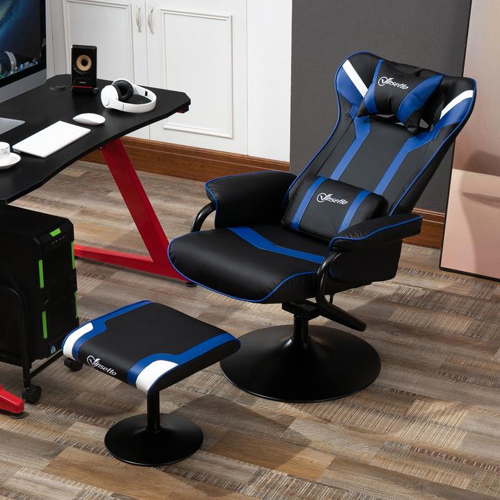 Immagine prodotto Vinsetto Poltrona da gioco con sgabello