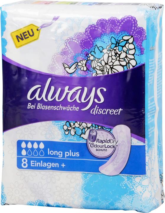 Actual product image Always Discreet Incontinence Pads Plus Long Plus (8 x, Large)