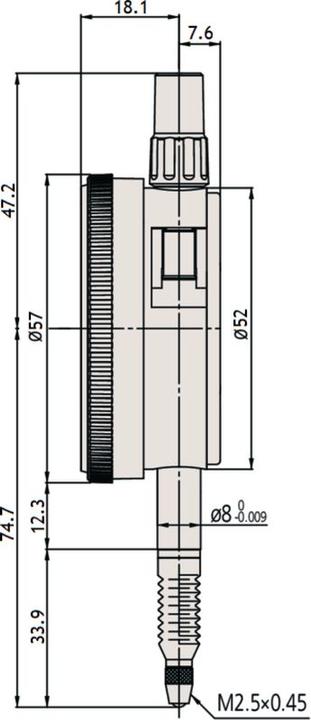 Actual product image Mitutoyo Dial gauge (1 cm)
