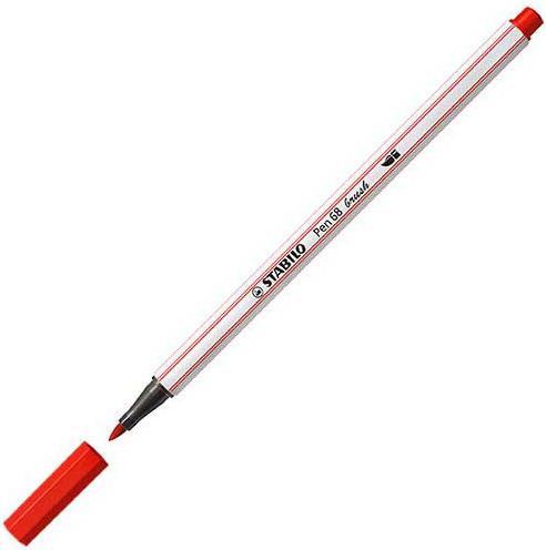 Produktbild STABILO Pen 68 brush Premium-Filzstift (Carmine, 1 x)
