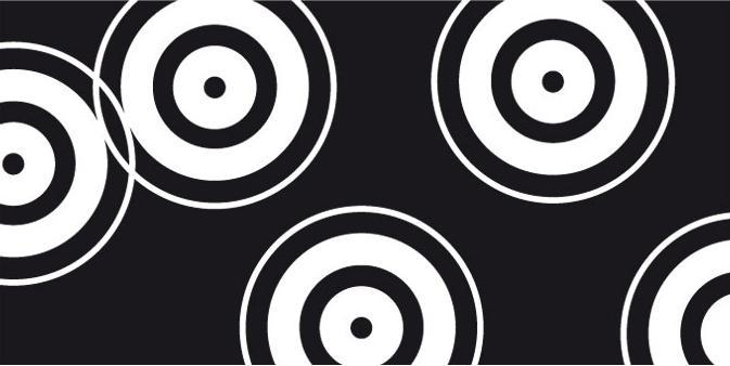 Actual product image Trenddeko Retro Circles (100 x 50 cm)