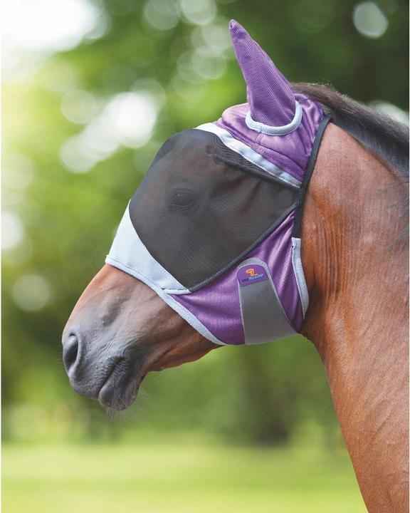 Image du produit Shires Masque anti-mouches pour chevaux avec oreilles Deluxe