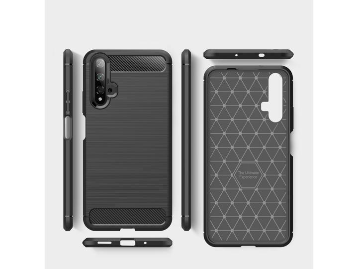 Image du produit Screenguard Housse Huawei Nova 5T Carbon Brushed Soft TPU (Huawei Nova 5T)