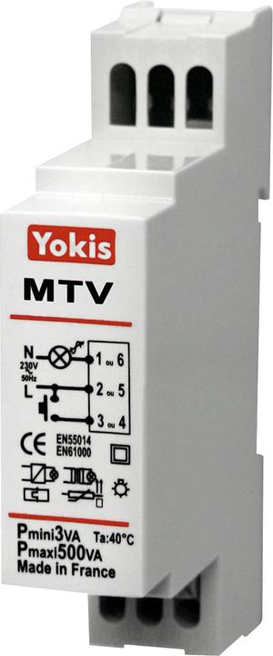 Actual product image Urmet Din-skinne elektronisk lysdaemper MTV500M med soft start/soft stop