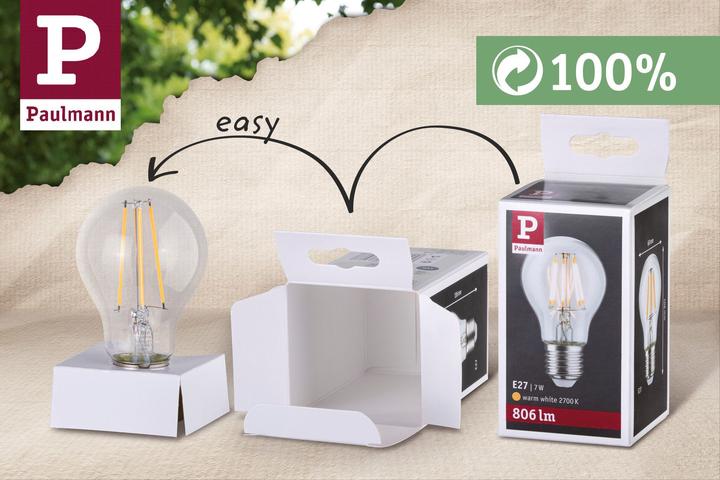 Produktbild Paulmann Tropfen (E27, 4.70 W, 430 lm, 1 x, F)