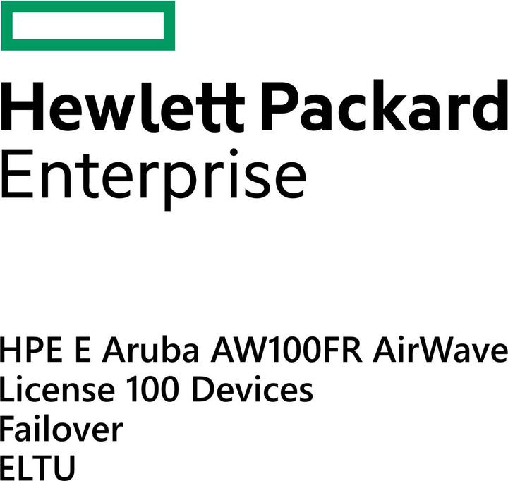 Immagine prodotto HPE E Aruba AW-100-FR Licenza AirWave, 100 dispositivi, Failover, E-LTU (100 Dispositivi)