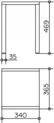 Image du produit Keuco Tabouret PLAN vc/sw