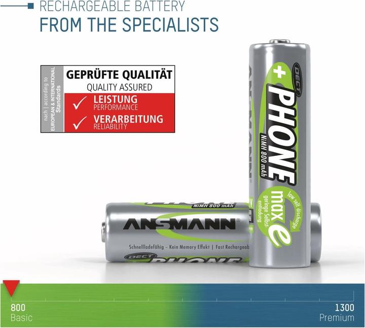 Image du produit Ansmann AA (1 pcs, AA, 800 mAh)