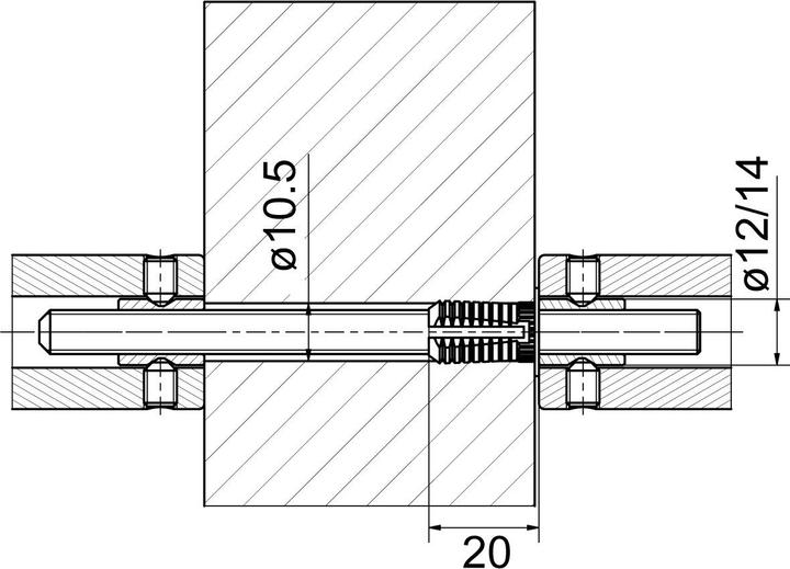 Actual product image Glutz Mounting sets 5797S (Door set)