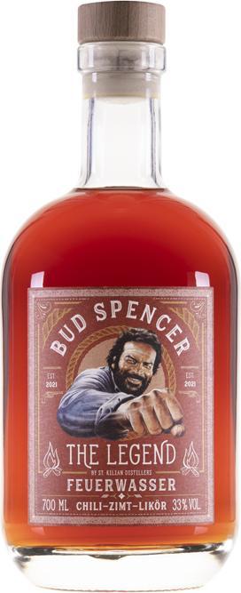 Produktbild St. Kilian Distillers Bud Spencer The Legend FEUERWASSER Chili-Zimt-Likör 33% Vol. 0,7l