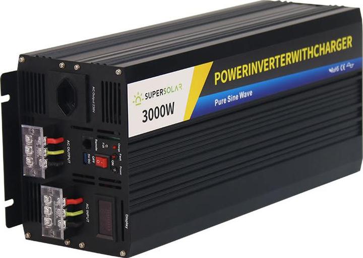 Actual product image Supersolar 3000W/12V sine wave inverter with charging function