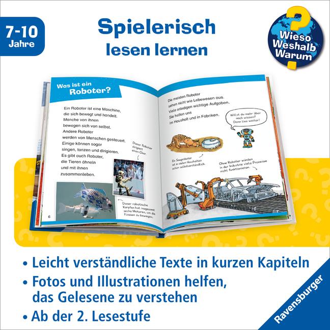 Image du produit Ravensburger Wieso? Weshalb? Warum? Erstleser, Band 14: Roboter (Allemand, Annette nouveau fermier, Sebastian Coenenen, 2024)