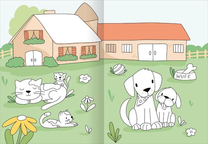 Actual product image My big colourful colouring book - Farm