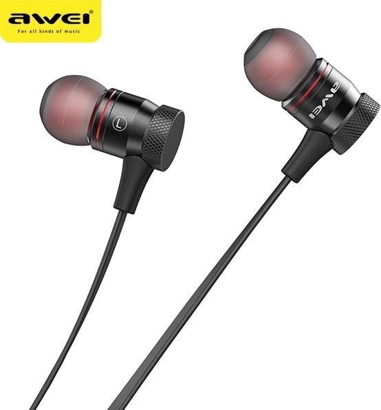 Image du produit Awei słuchawki sportowe Bluetooth A920BL czarny/black magnetyczne (ANC, 6 h, Filaire)