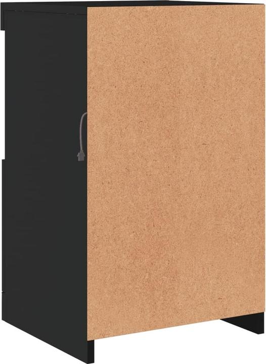 Produktbild VidaXL Beistellschrank mit LED-Leuchten Schwarz (41 x 37 x 67 cm)