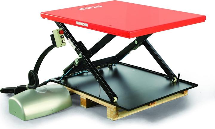 Stier Flach-Scheren-Hubtisch Tragkraft 1000kg Plattform 1450x1140mm