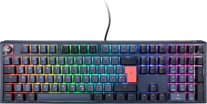 Produktbild Ducky One 3 Cosmic Blue Gaming Tastatur, RGB LED - MX-Blue (DE, Kabelgebunden)