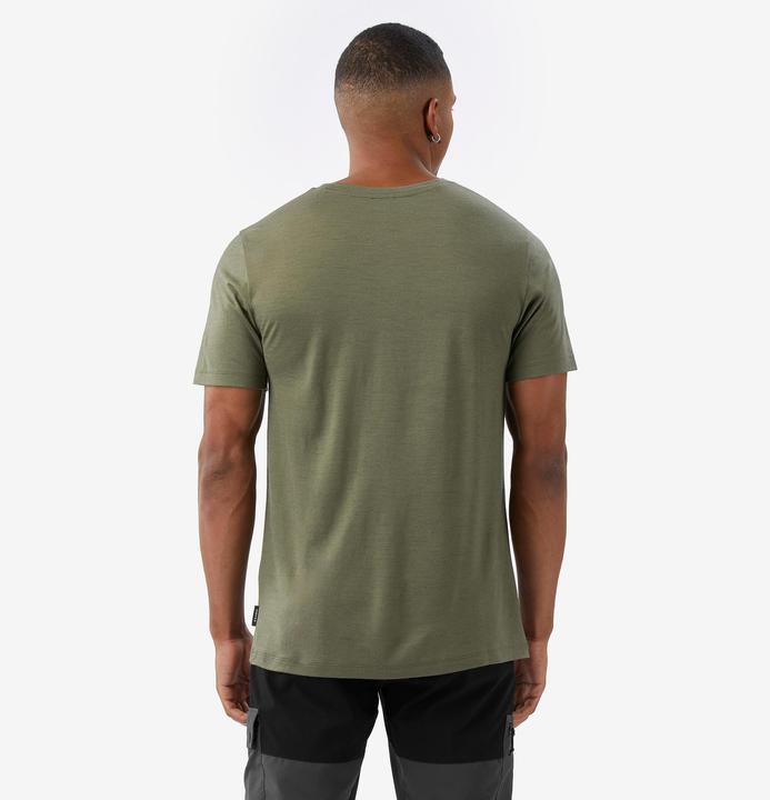 Image du produit Simond T-shirt manches courtes 100 % laine mérinos homme, Merino 100% kaki (S)