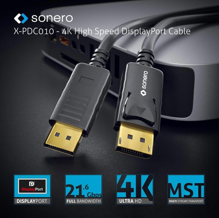 Image du produit Sonero DP – DP (1 m, DisplayPort)