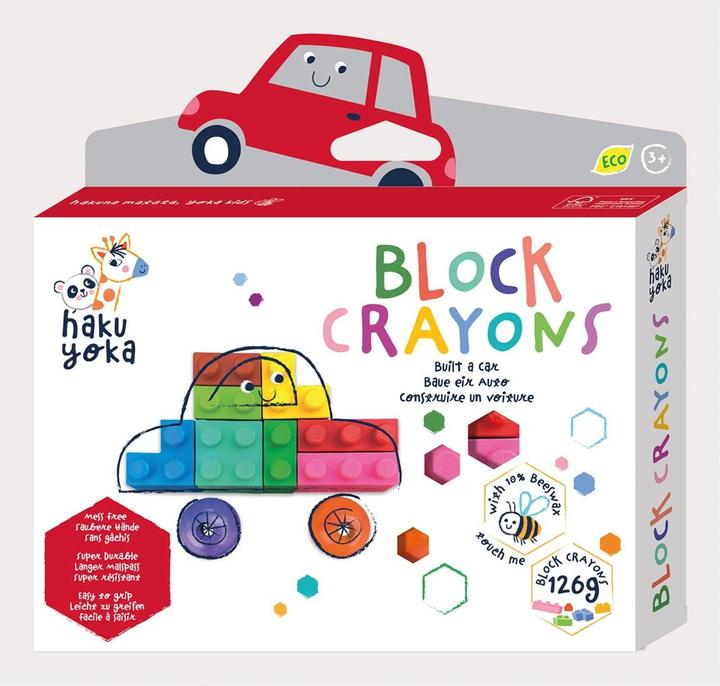 Haku Yoka Block-Wachsmalkreiden Auto (MQ2) (Mehrfarbig)