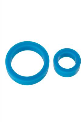 Image du produit Doc Johnson Silicone Cock Rings - Double Pack Blue (5.80 cm)