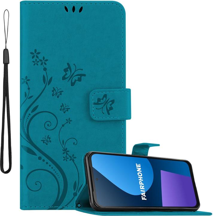Produktbild Cadorabo Hülle für Fairphone 5 mit Blumen Muster (Fairphone 5)