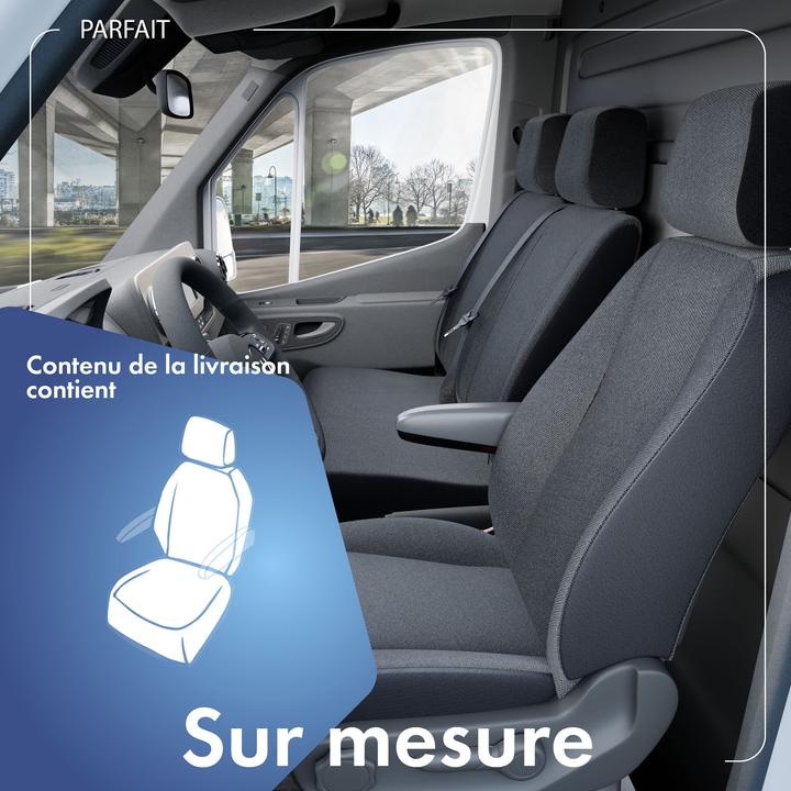 Produktbild Walser Sitzbezüge für VW T4 Einzelsitz vorne aus Polyester für BJ 10/1998 03/2003