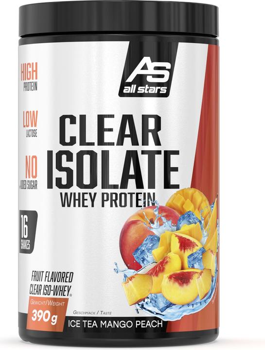 All Stars Clear Isolate Whey Protein (boîte de 390g) (Ice Tea Mangue Pêche, 1 pcs, 400 g)