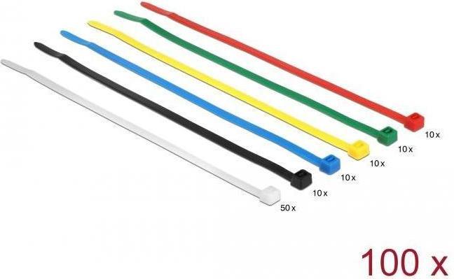 Actual product image Delock Cable tie (Plastic cable ties, 200 mm, 100 pcs.)