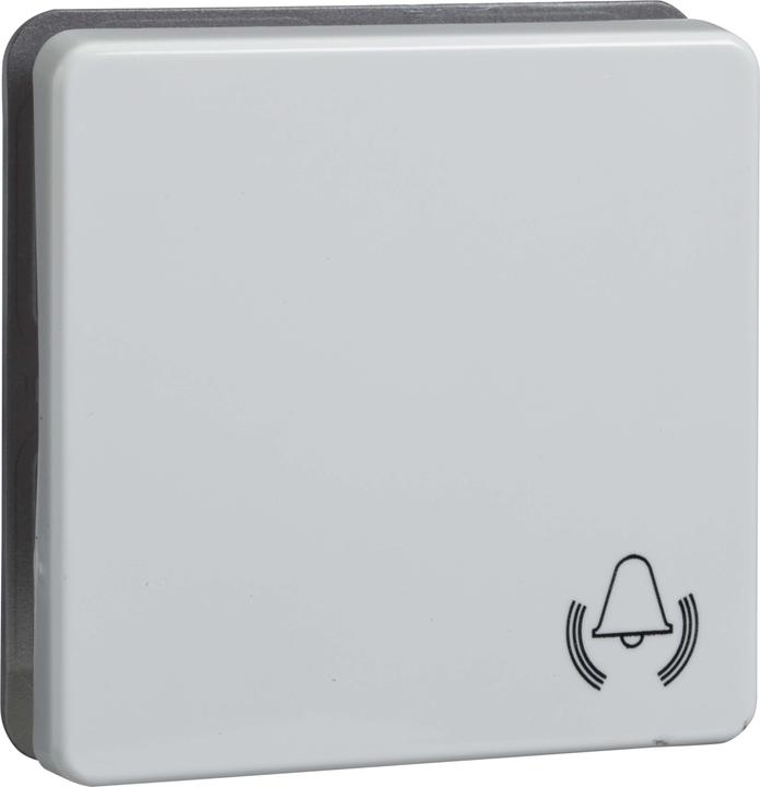 Image du produit ELSO Bascule interrupteur/bouton-poussoir universel symbole sonnette FASHION/RIVA/SCALA blanc pur