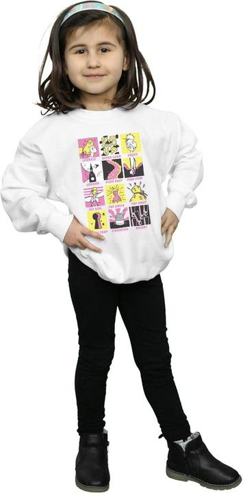 Actual product image Disney Girls Tinkerbell Squares Sweatshirt (140, 146)
