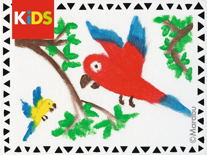 Actual product image Marabu Little Artist Art Box KiDS (Green, Brown, Beige, Red, Yellow, Blue, 36 ml)