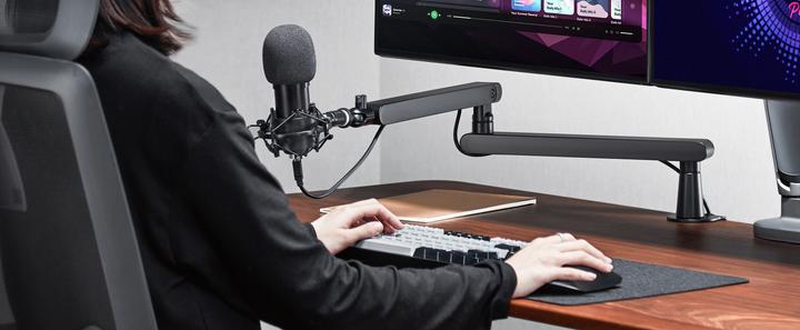 Produktbild Deltaco Gaming Low-Profile Tischhalterung für Streaming Mikrofone