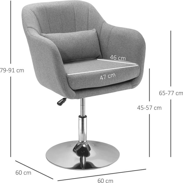Actual product image Homcom Office chair in a simple design