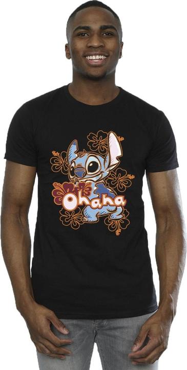 Produktbild Disney Lilo And Stitch Ohana Orange Hibiscus TShirt (M)