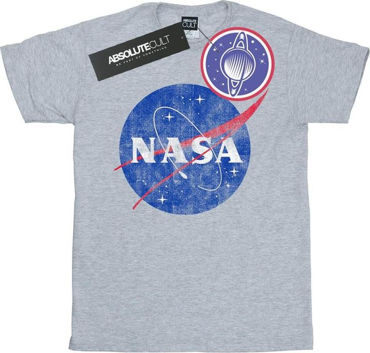 Immagine prodotto Nasa Classic Insignia Logo Distressed Maglietta Ragazze (152, 158)