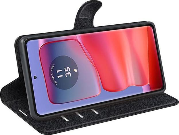 Produktbild MU Classic Litchi Leder Bookcover Series (Motorola Edge 50 Pro)