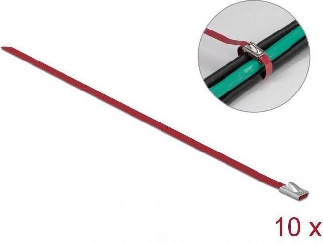 Actual product image Delock Stainless steel cable tie 400x4,6 10pcs. (Metal cable ties, 400 mm, 10 pcs.)
