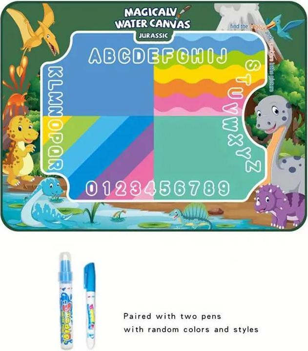Actual product image Activity Board Reusable magic doodle mat and watercolour canvas - brings carefree painting fun to children
