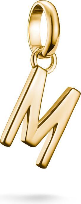 Thomas Sabo Charm-Anhänger Buchstabe M Connect vergoldet (Silber 925)