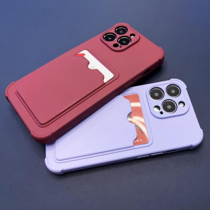 Immagine prodotto Hurtel Custodia Armatura Carte Custodia Pouch Cover per iPhone 11 Pro Max Carta Portafoglio Silicone Air (Apple iPhone 11 Pro Max)