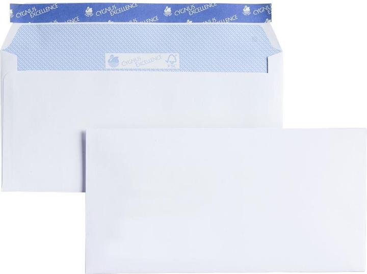Actual product image Cygnus Excellence Envelopes, DIN C6, with or without window, 500 pieces (C6, 500 x)