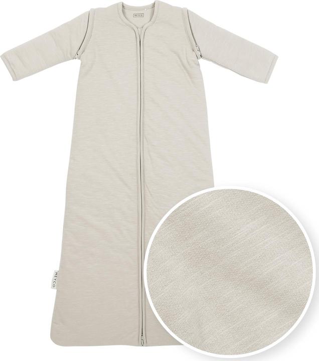 Immagine prodotto Meyco Sacco nanna Baby Slub con maniche staccabili - grigio - 110cm (110 cm, 2,5 TOG)