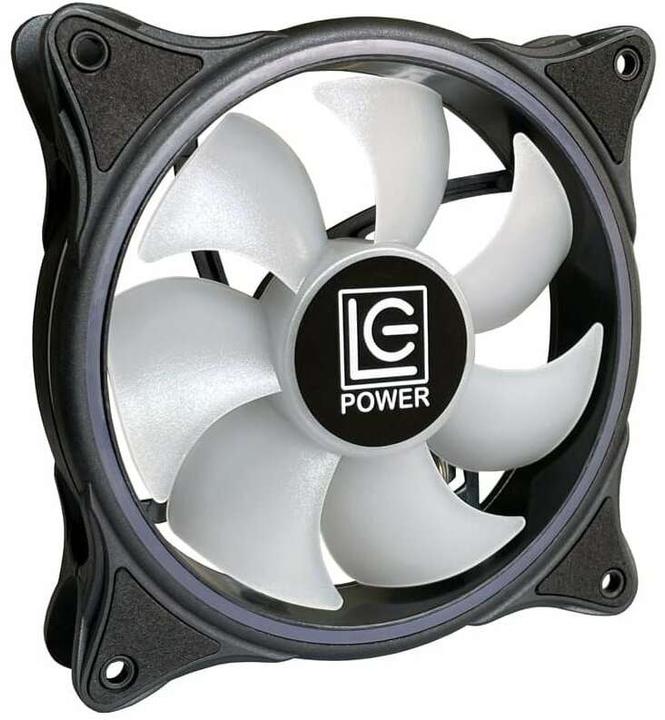 Actual product image LC-Power LC-CF-120-ARGB-B Black Housing fan 120mm 12x12CM retail (120 mm, 1 x)
