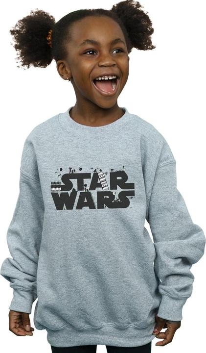 Immagine prodotto Star Wars Minimalist Logo Felpa Ragazze (152, 158)