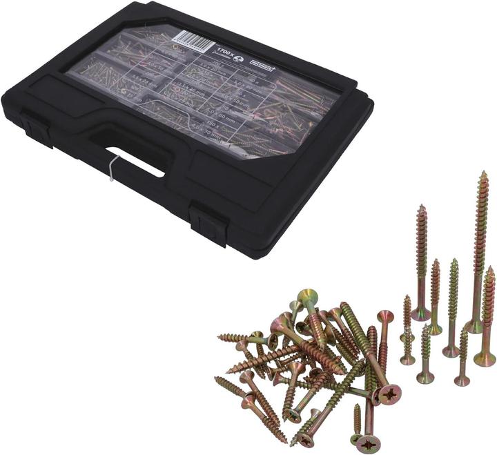 Helpmate Holzschrauben Set (1700 Schrauben pro Stück)