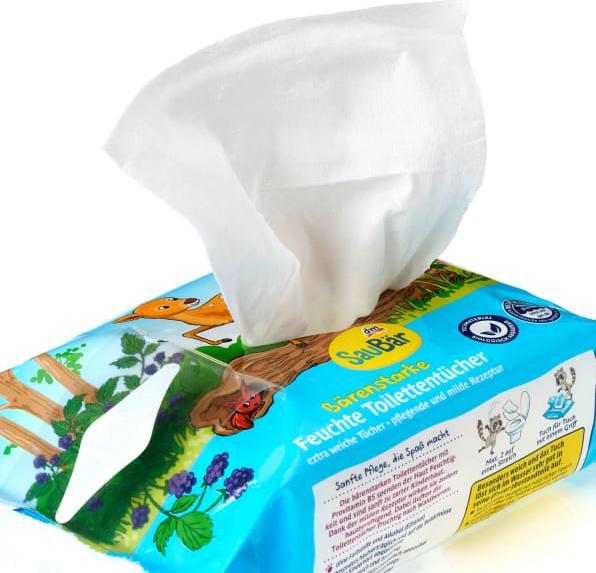 Image du produit dm SauBär Lingettes humides Oursons forts (2x60 pces) (120 pièce(s))